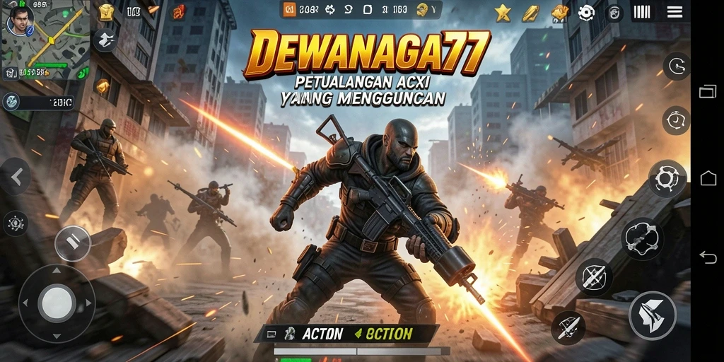 Tampilan antarmuka aksi DEWANAGA77 yang mendebarkan.