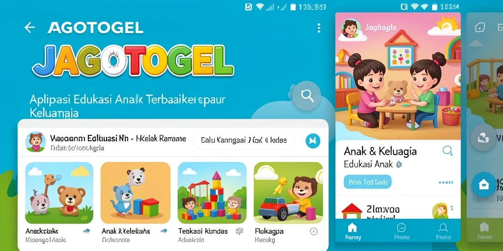 Tampilan antarmuka aplikasi JAGOTOGEL yang interaktif dan ramah anak.