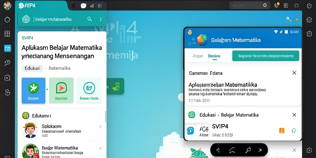 Tampilan antarmuka aplikasi SVIP4 yang menarik dan interaktif.